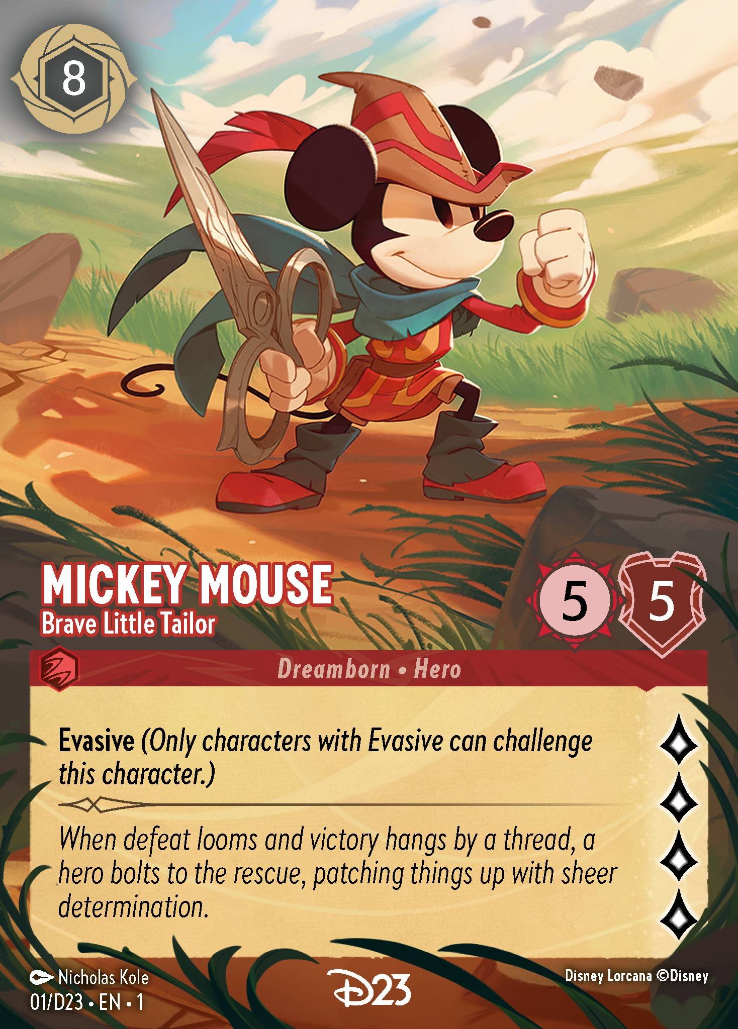 Mickey Mouse - Brave Little Tailor, the 2024 D23 printing