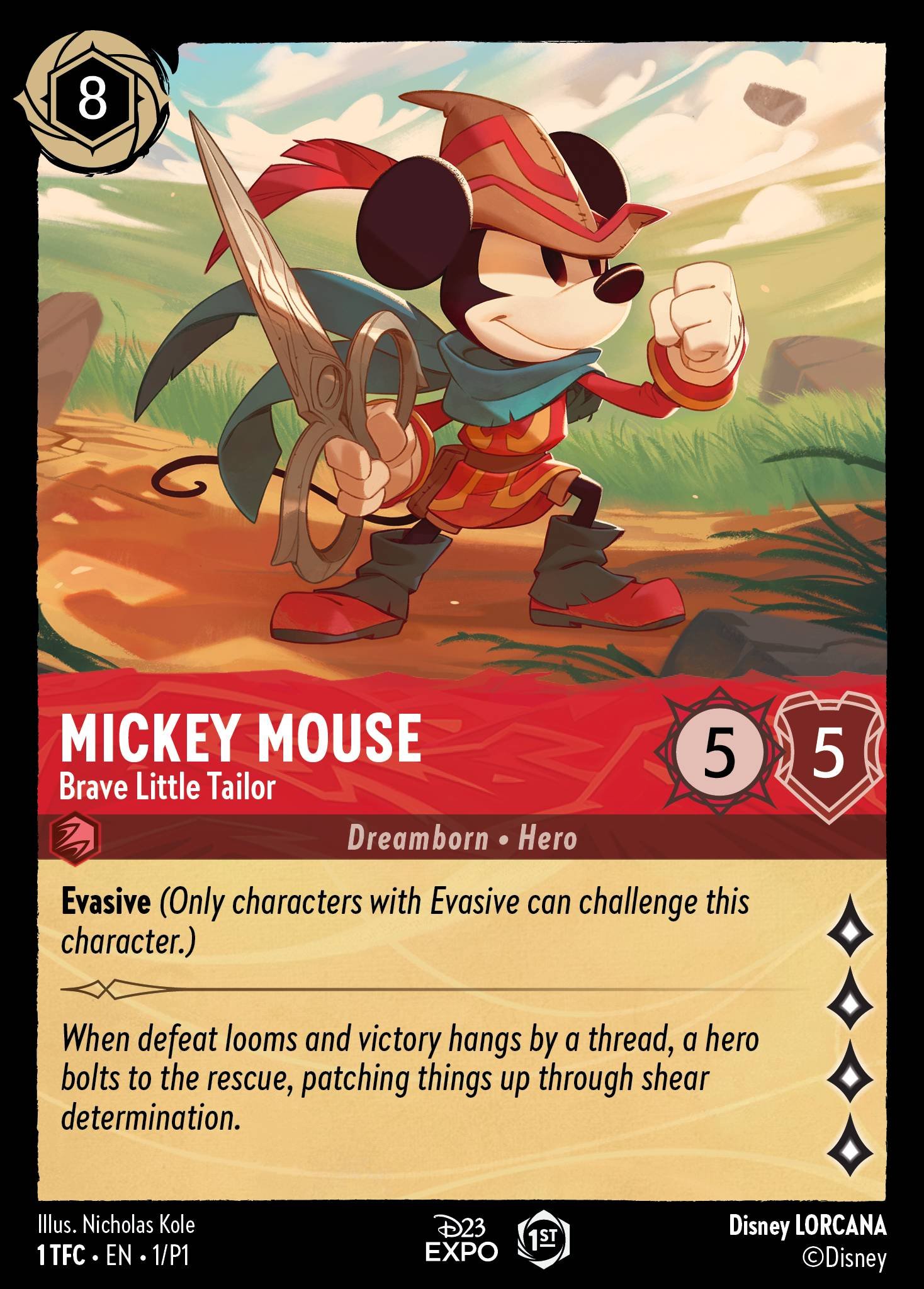 Mickey Mouse - Brave Little Tailor, the 2022 D23 printing