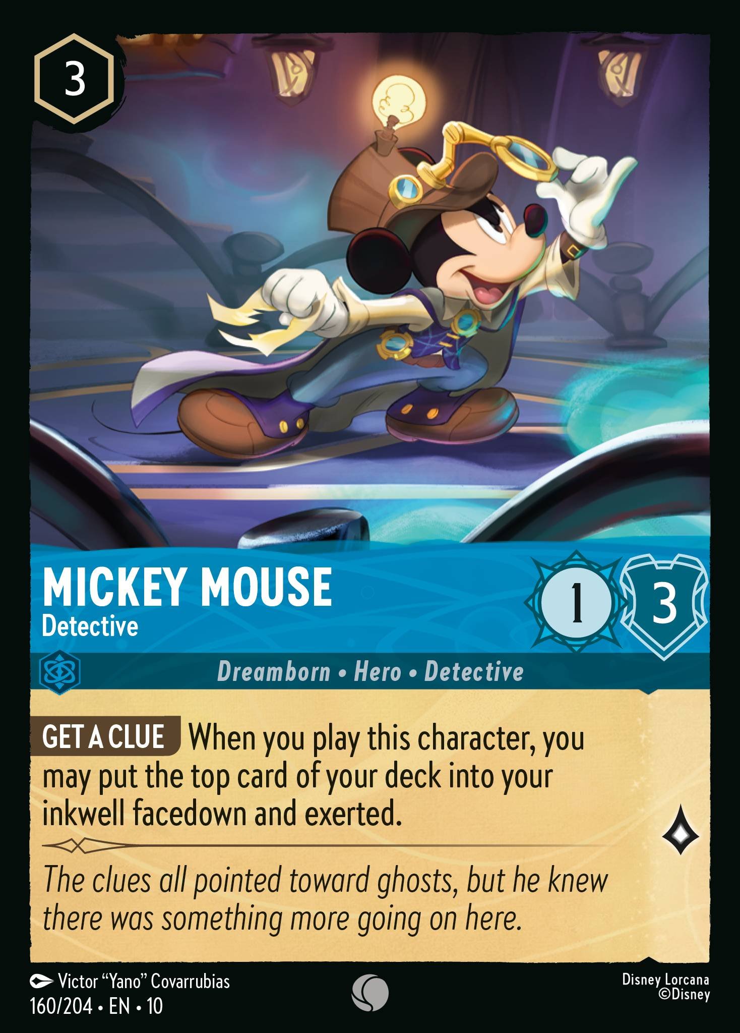 Mickey Mouse - Detective (Common &middot; 10 #160)