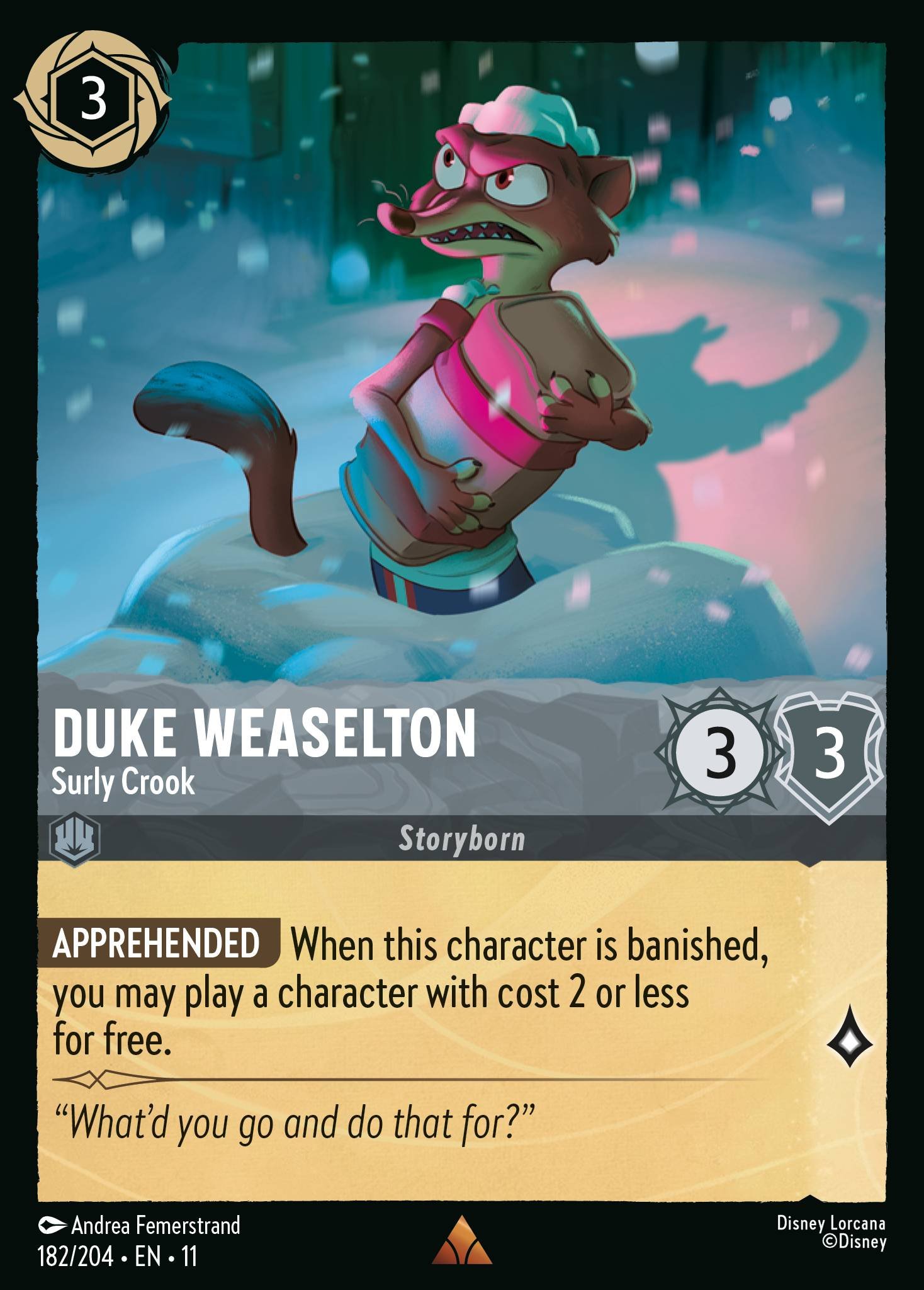 Duke Weaselton - Surly Crook