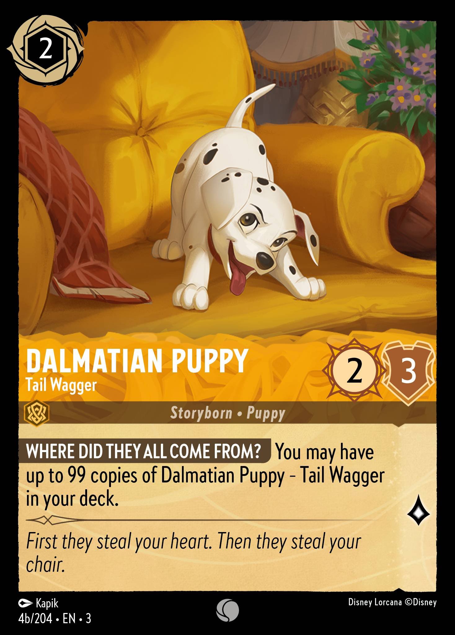 Dalmatian Puppy - Tail Wagger (Common &middot; 3 #4 &middot; art 2)