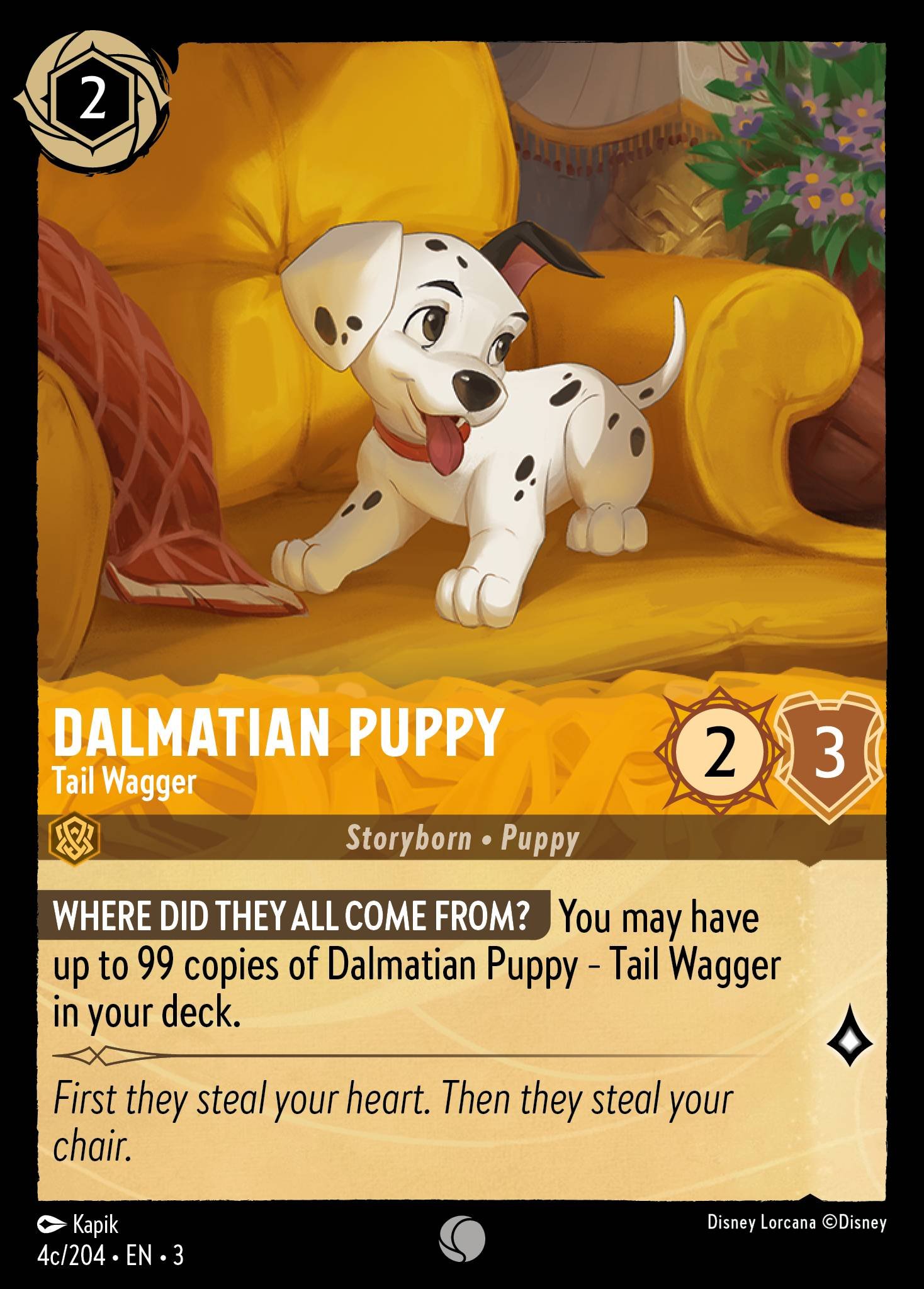 Dalmatian Puppy - Tail Wagger (Common &middot; 3 #4 &middot; art 3)