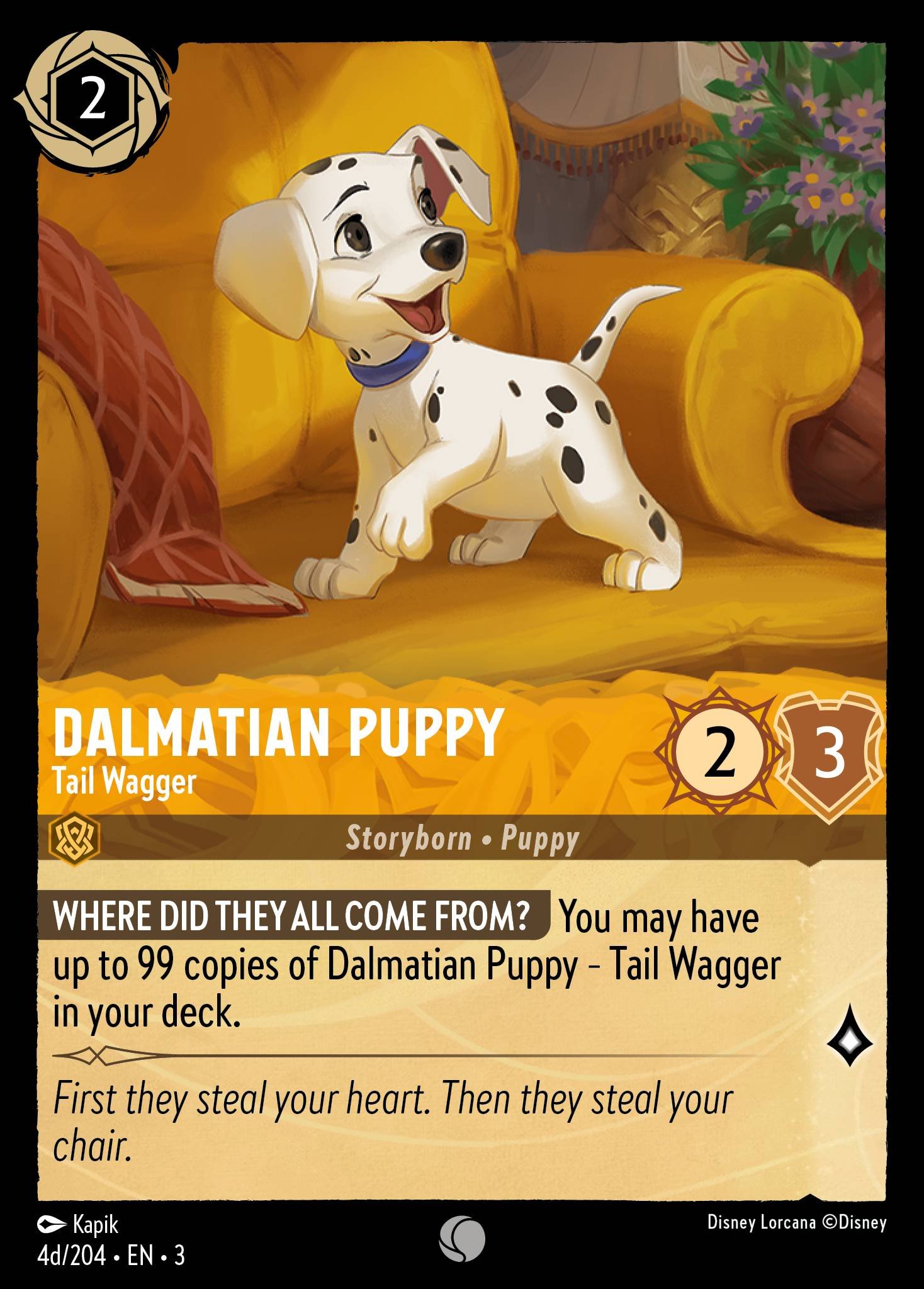 Dalmatian Puppy - Tail Wagger (Common &middot; 3 #4 &middot; art 4)