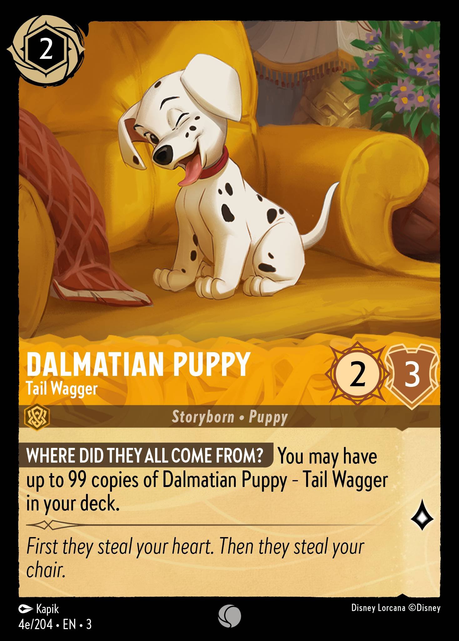Dalmatian Puppy - Tail Wagger (Common &middot; 3 #4 &middot; art 5)