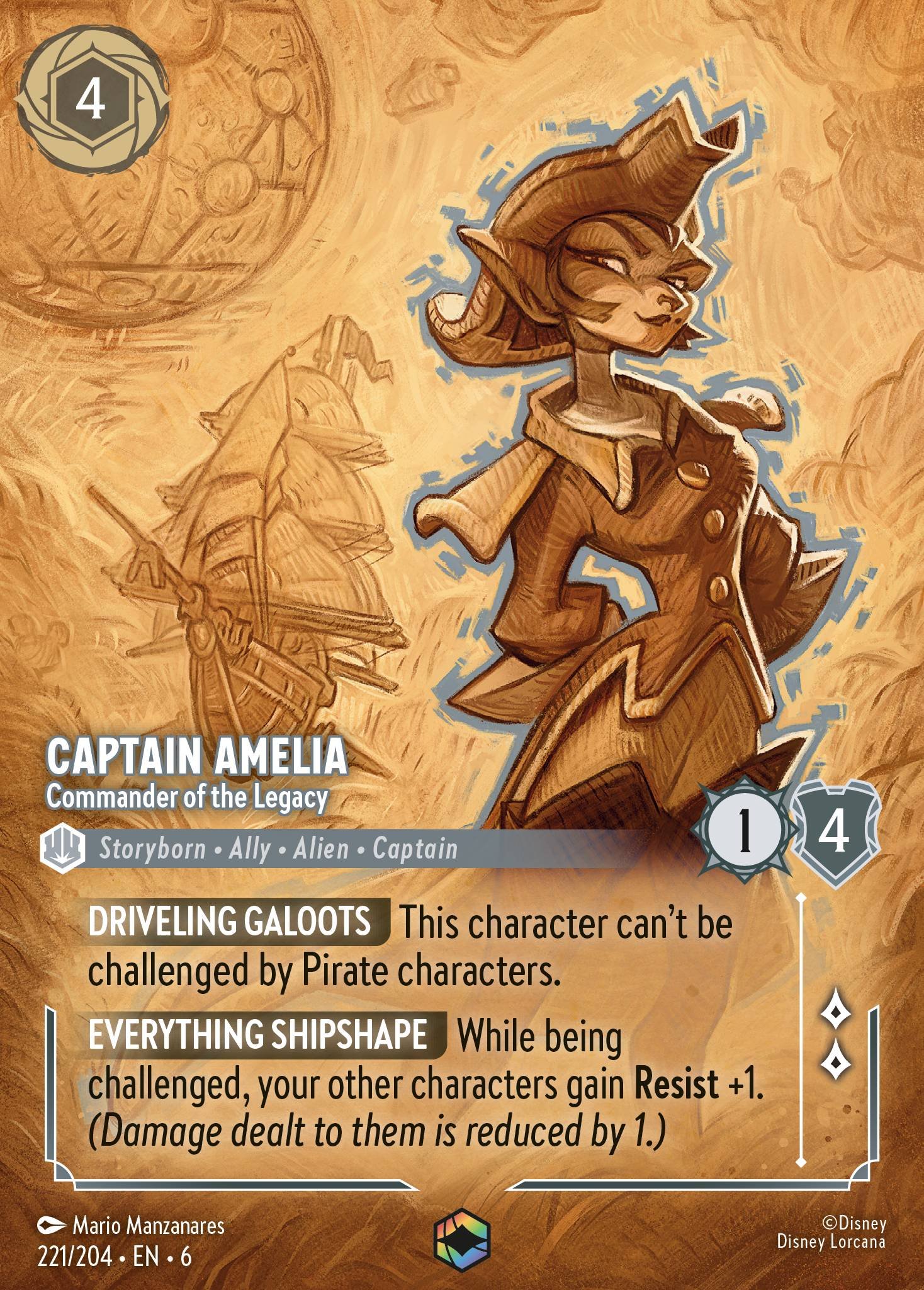 Captain Amelia - Commander of the Legacy (Enchanted)