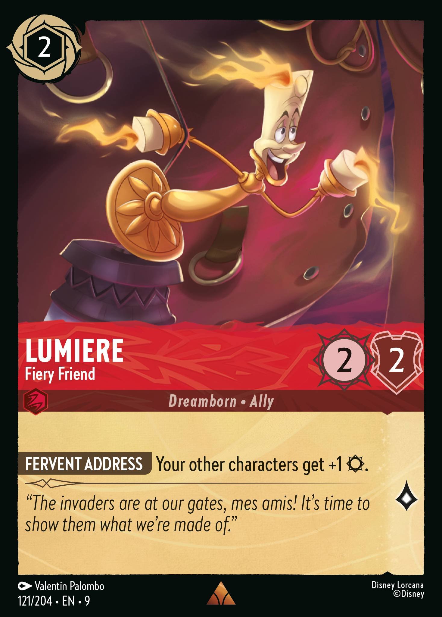 Lumiere - Fiery Friend (Rare &middot; 9 #121)