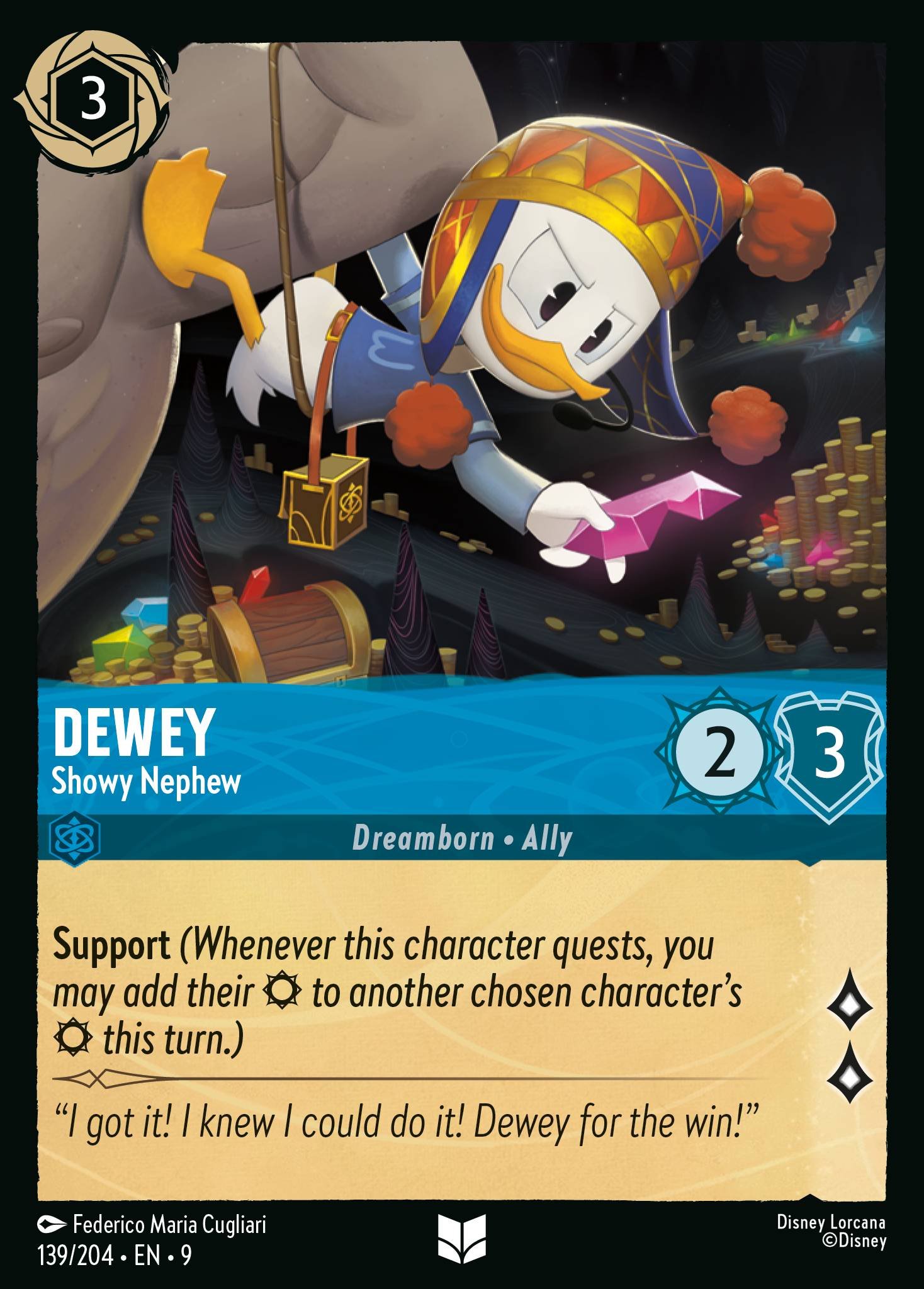 Dewey - Showy Nephew (Uncommon &middot; 9 #139)