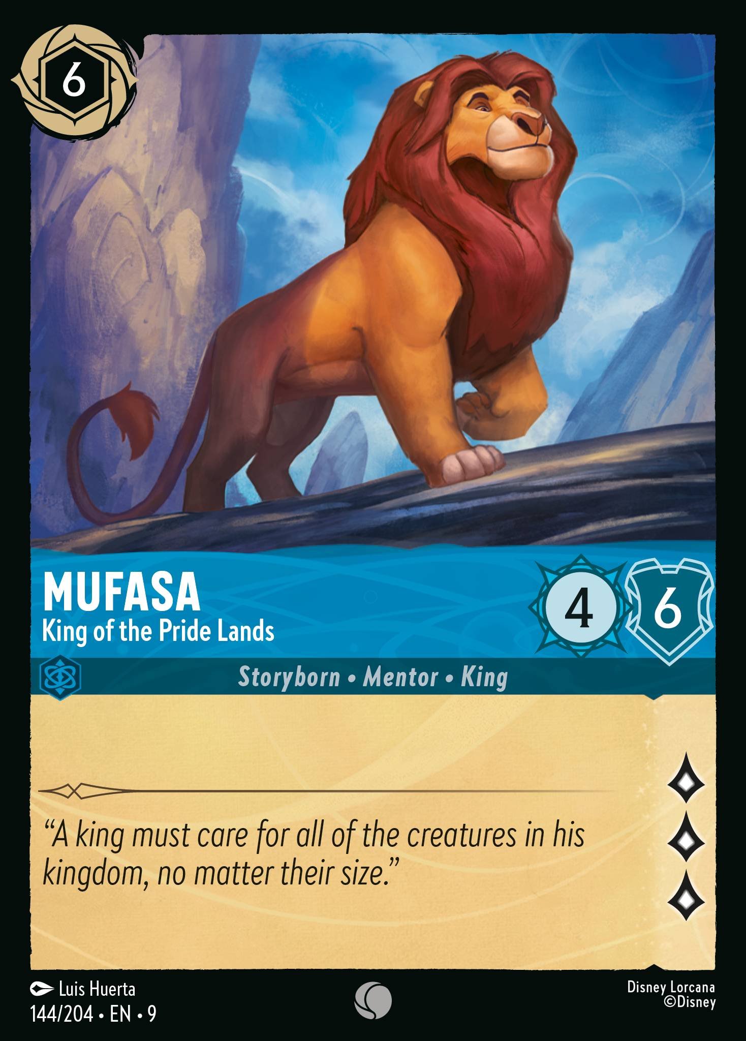 Mufasa - King of the Pride Lands (Common &middot; 9 #144)