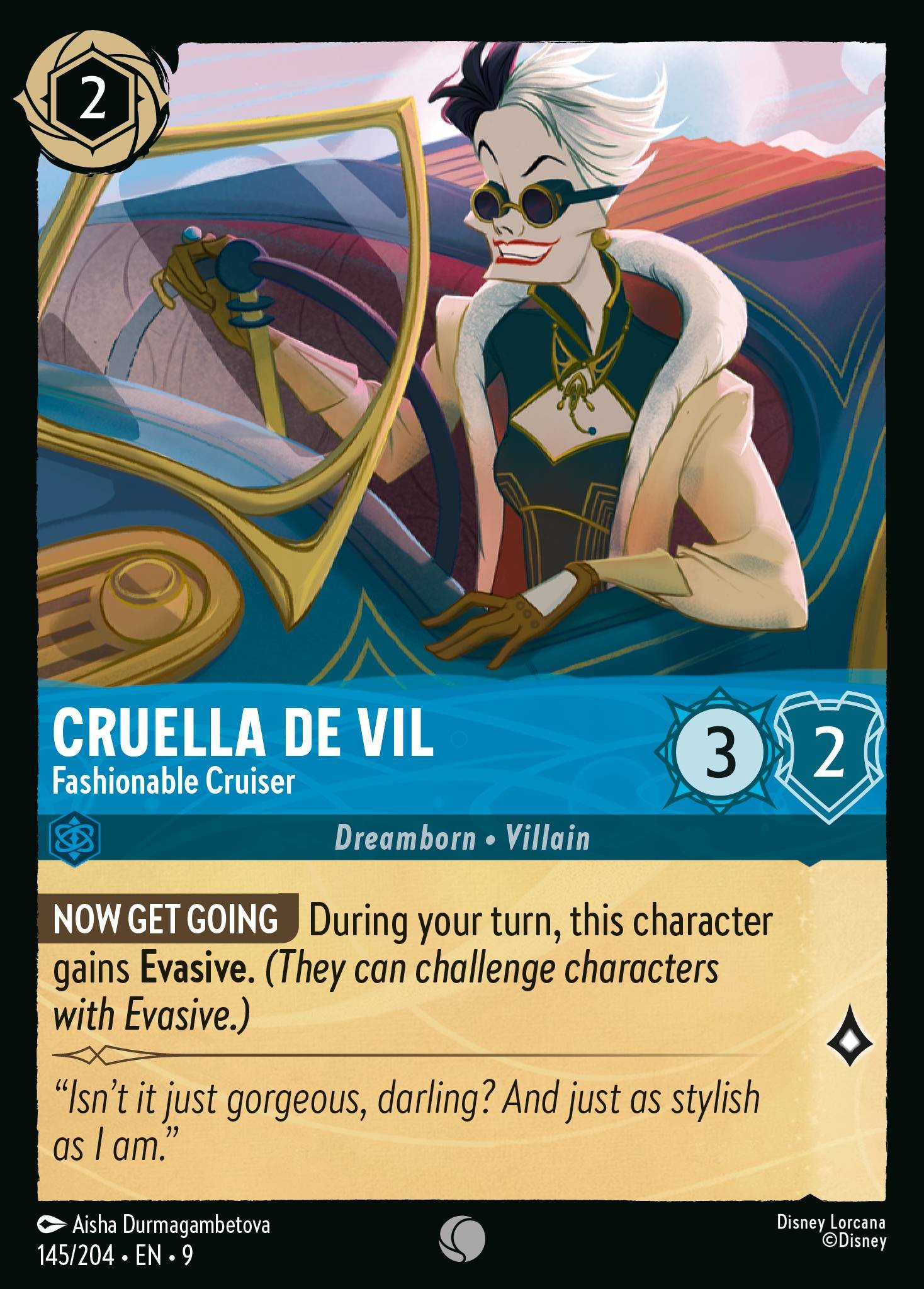 Cruella De Vil - Fashionable Cruiser (Common &middot; 9 #145)