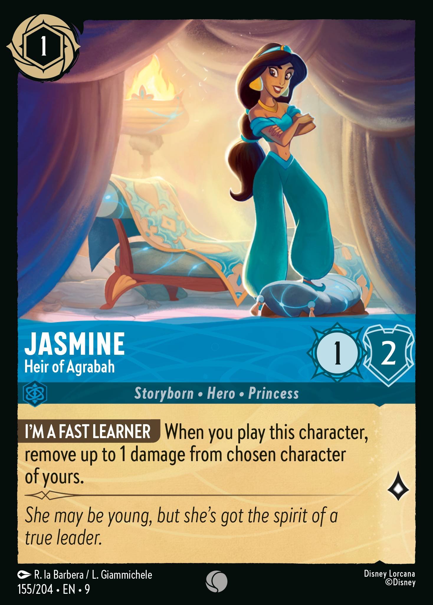Jasmine - Heir of Agrabah (Common &middot; 9 #155)
