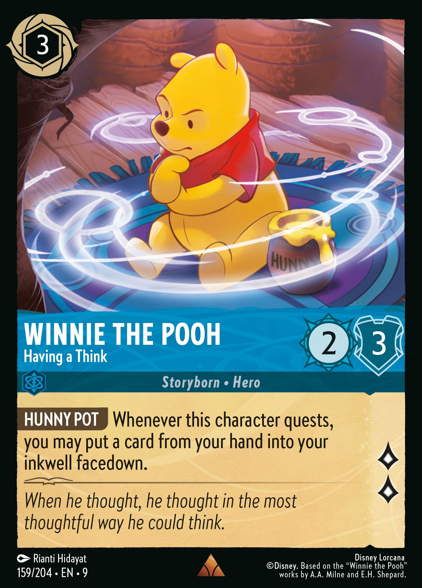 Winnie the Pooh - Having a Think (Rare &middot; 9 #159)