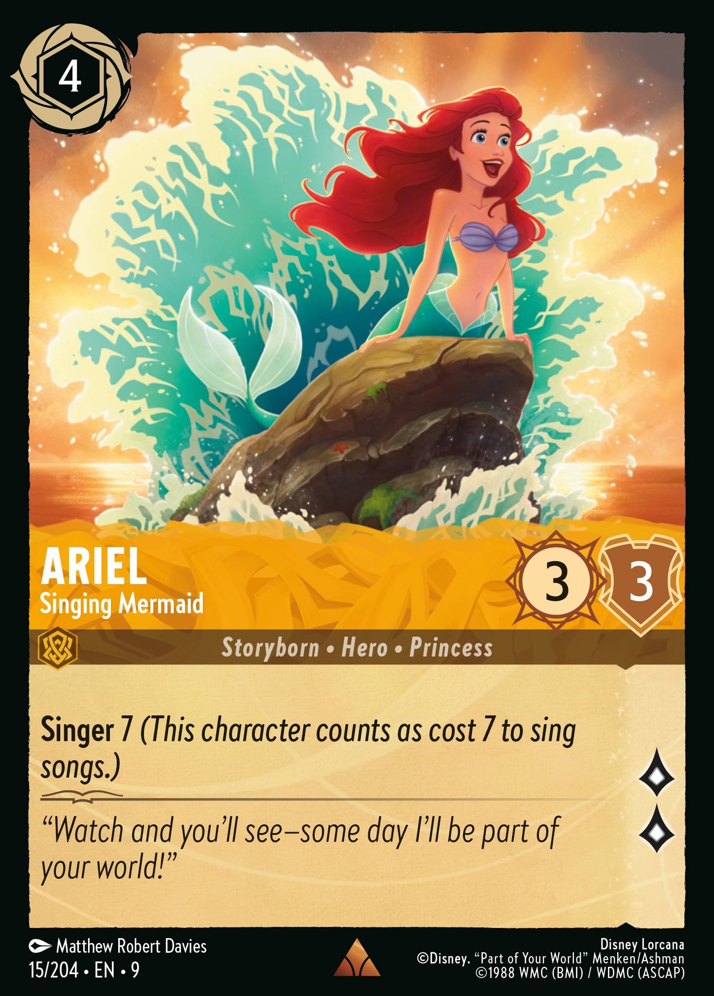 Ariel - Singing Mermaid (Rare &middot; 9 #15)