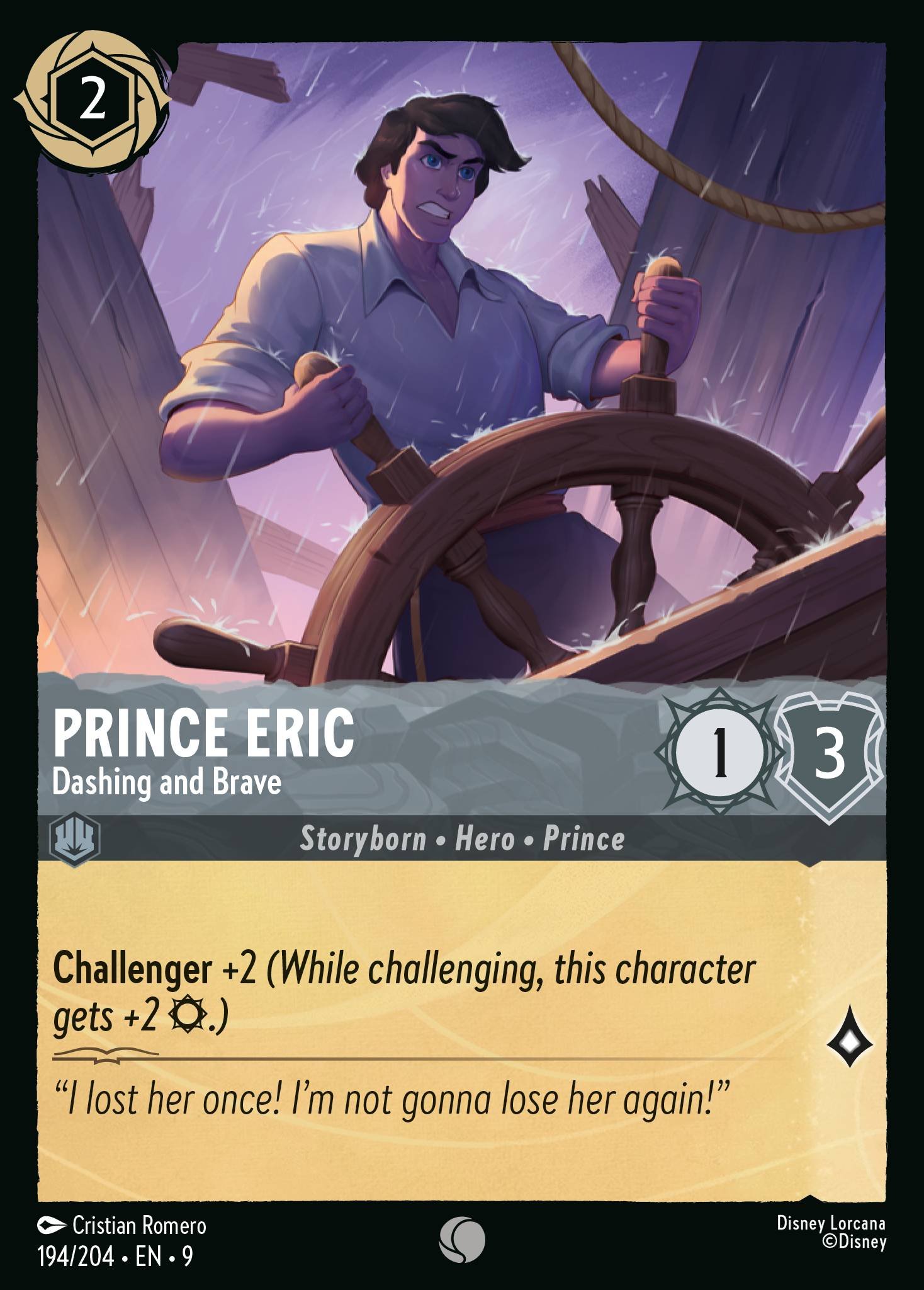 Prince Eric - Dashing and Brave (Common &middot; 9 #194)