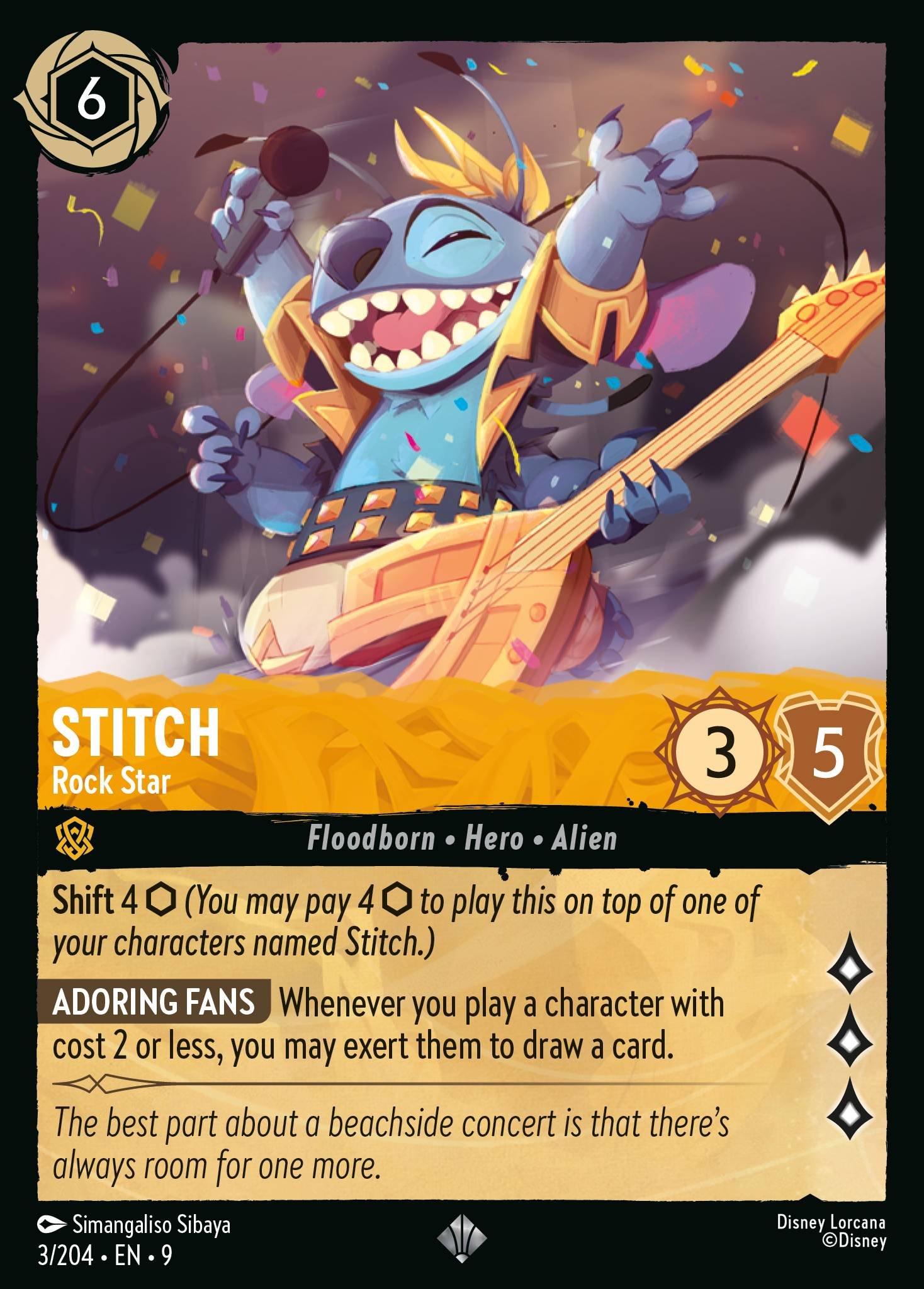 Stitch - Rock Star (Super Rare &middot; 9 #3)