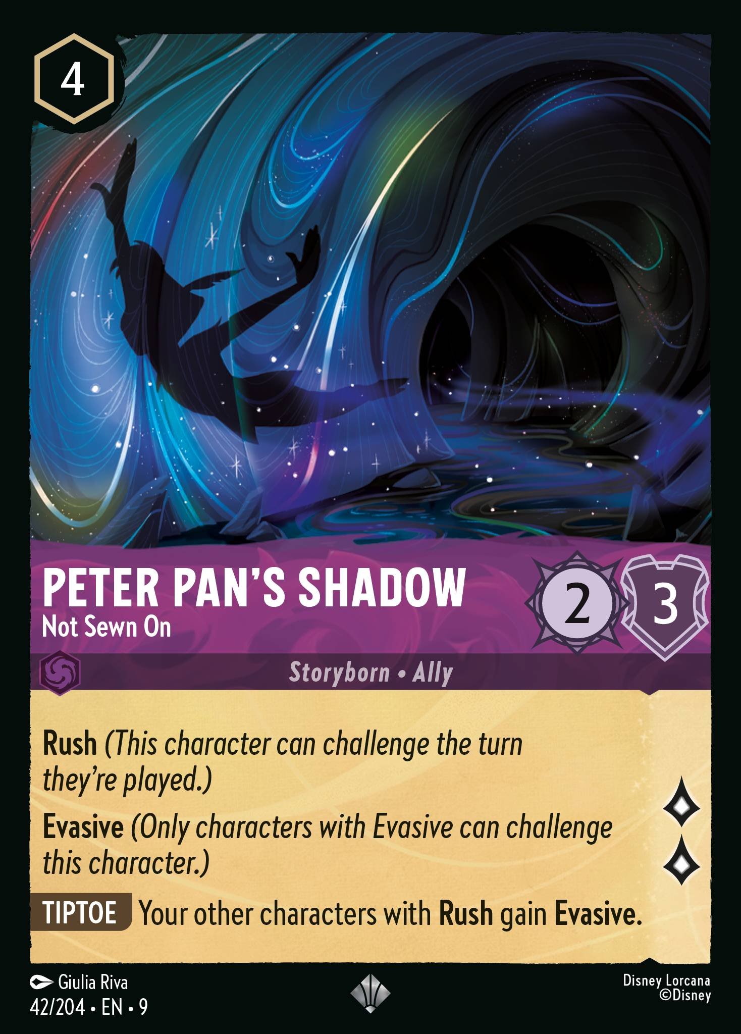Peter Pan's Shadow - Not Sewn On (Super Rare &middot; 9 #42)