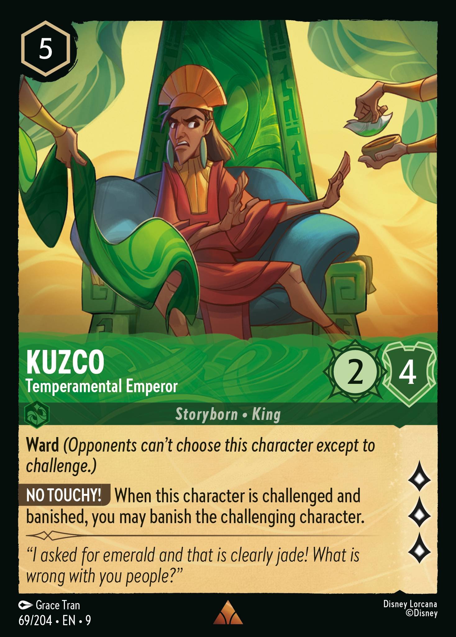 Kuzco - Temperamental Emperor (Rare &middot; 9 #69)