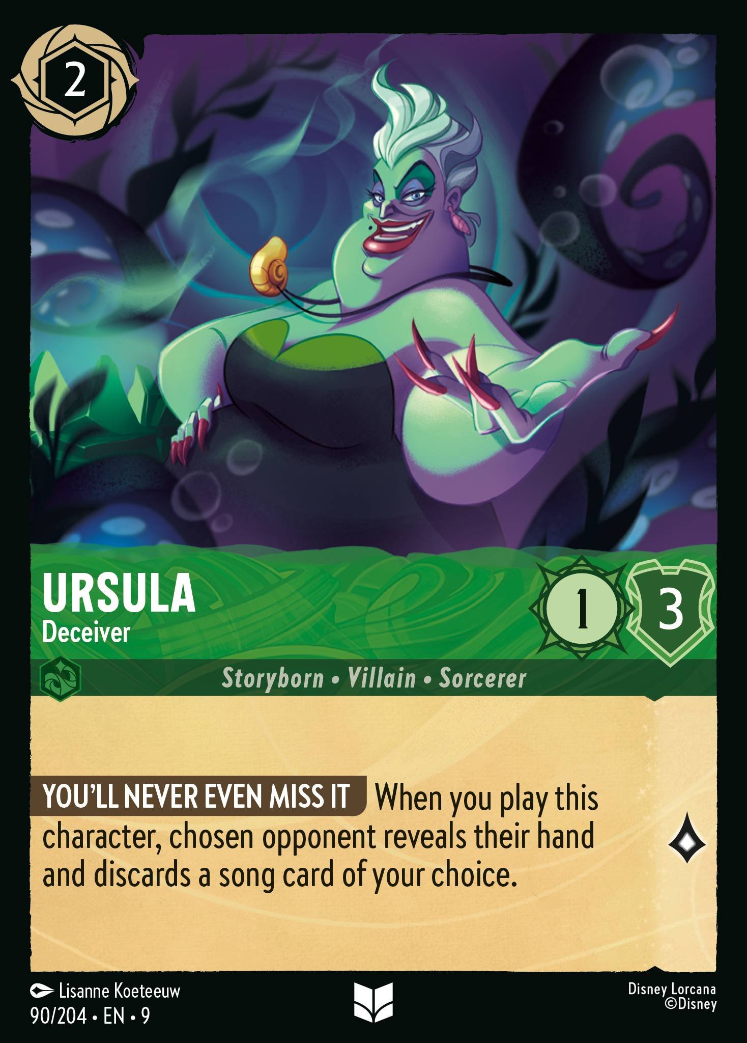 Ursula - Deceiver (Uncommon &middot; 9 #90)